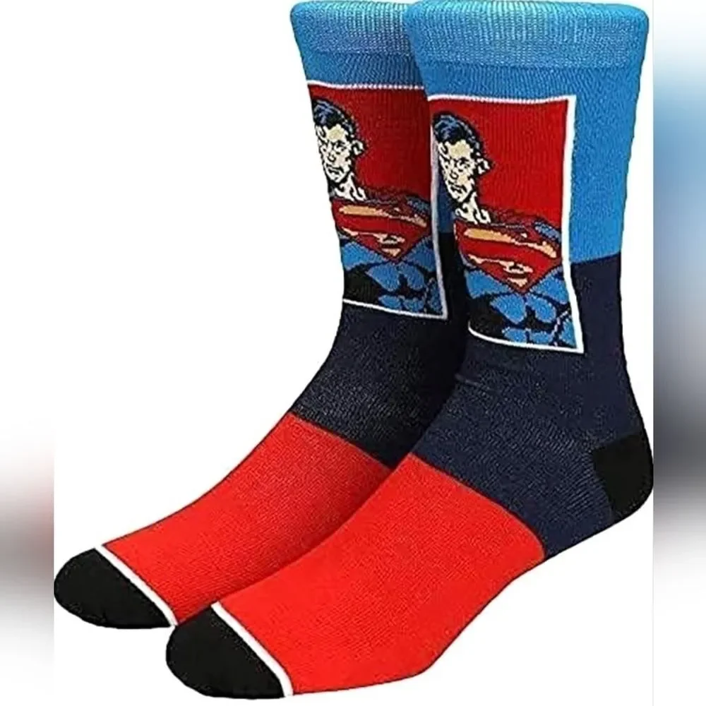Bioworld DC Comics Justice League Men's The Flash Batman Superman Adult 3-Pack